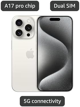 Apple iPhone 15 Pro  US Version  1TB  Black Titanium   Unlocked  Renewed Premium 