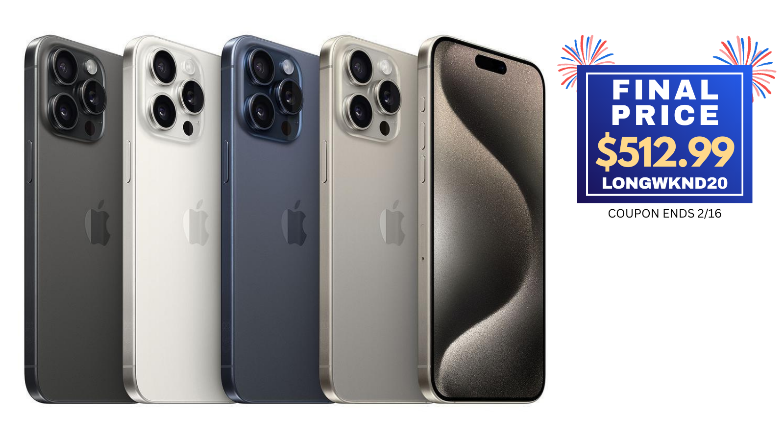 Apple iPhone 15 Pro Max A2849 256GB Unlocked Very Good