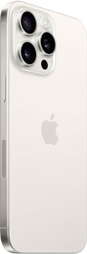 Apple iPhone 15 Pro Max  256GB  White Titanium   Unlocked  Renewed 