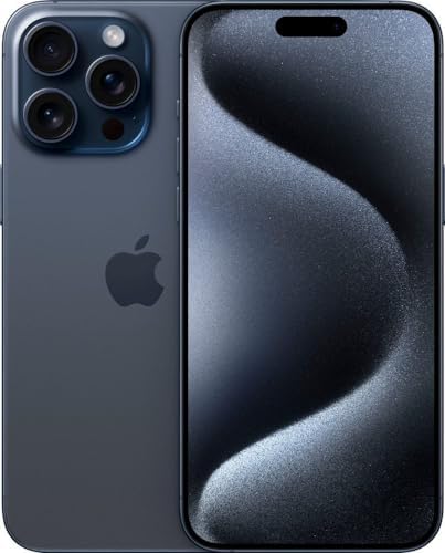 Apple iPhone 15 Pro Max  512GB  Blue Titanium   Unlocked  Renewed 