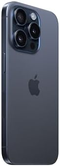 Apple iPhone 15 Pro  128GB  Blue Titanium   Unlocked  Renewed 