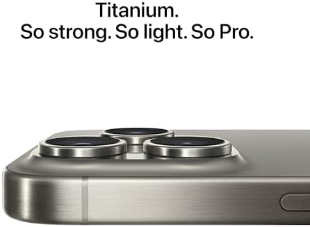 Apple iPhone 15 Pro Max  256GB  Black Titanium   Unlocked  Renewed 