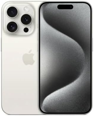 Apple iPhone 15 Pro Max  256GB  White Titanium   Unlocked  Renewed