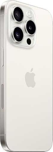 Apple iPhone 15 Pro Max  256GB  White Titanium   Unlocked  Renewed