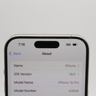 Apple iPhone 15 Pro A2848 128GB Fair Condition   Gray   UNLOCKED