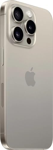 Apple iPhone 15 Pro  512GB  Natural Titanium   Unlocked  Renewed 