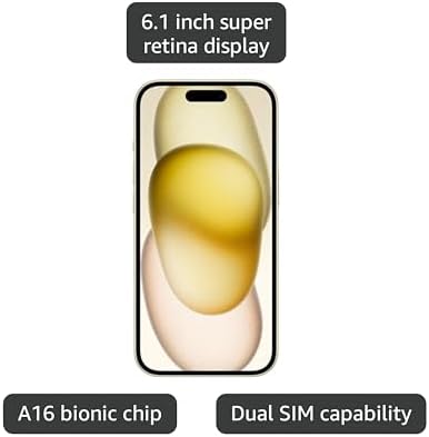 Apple iPhone 15  256GB  Black   Unlocked  Renewed 