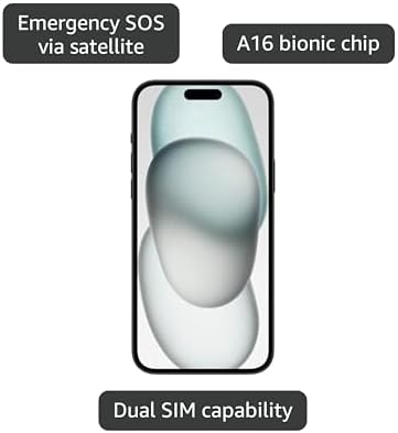 Apple iPhone 15  256GB  Black   Unlocked  Renewed 