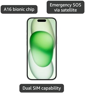 Apple iPhone 15  256GB  Black   Unlocked  Renewed 