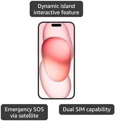 Apple iPhone 15  256GB  Black   Unlocked  Renewed 