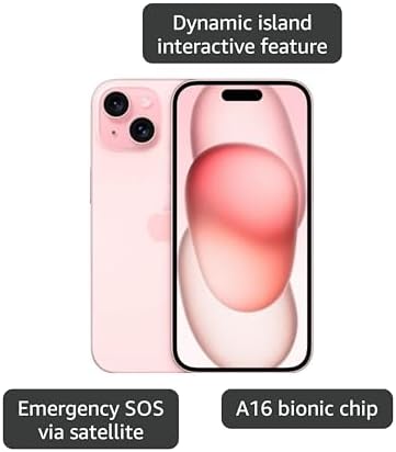 Apple iPhone 15  256GB  Black   Unlocked  Renewed 