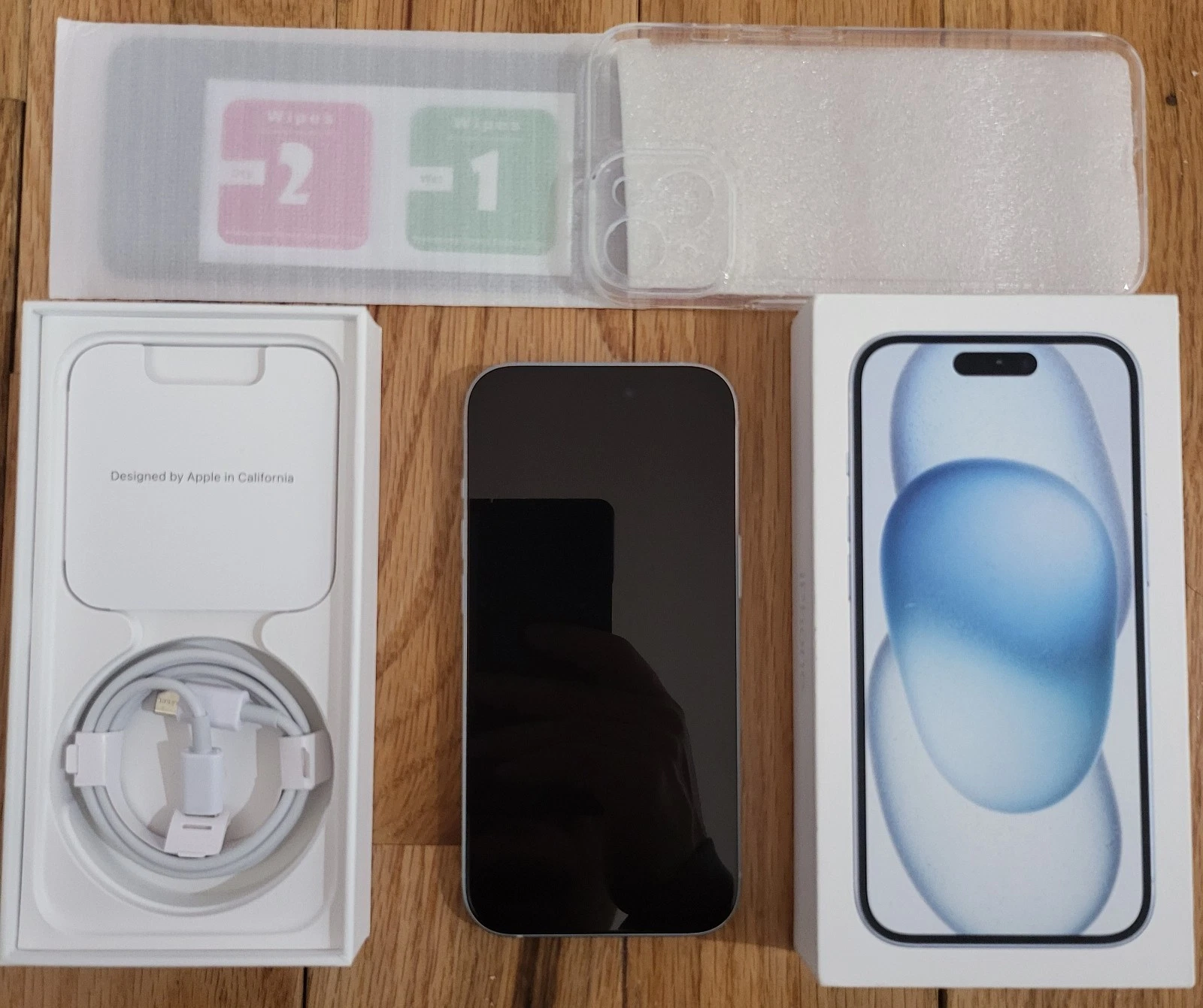 Apple iPhone 15   128 GB   Blue  AT&T   Opened Box 