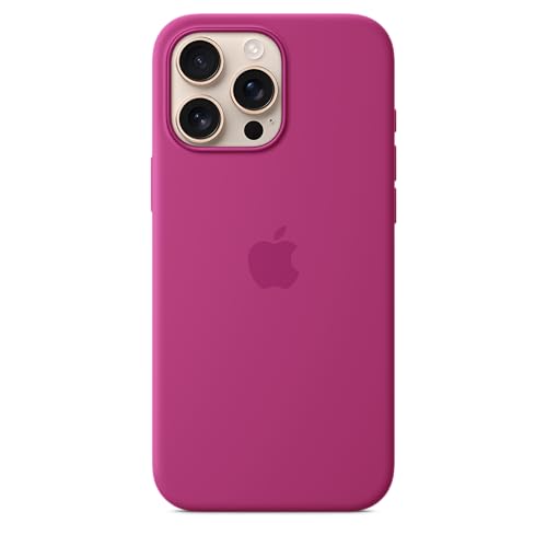 Apple iPhone 16 Pro Max Silicone Case with MagSafe and Camera Control  Lightweight Phone Case  Wireless Charging Compatible  Smooth Matte Finish; Fuchsia