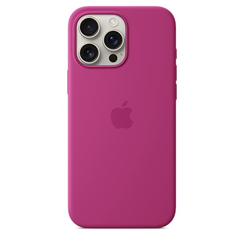 Apple iPhone 16 Pro Max Silicone Case with MagSafe and Camera Control  Lightweight Phone Case  Wireless Charging Compatible  Smooth Matte Finish; Fuchsia