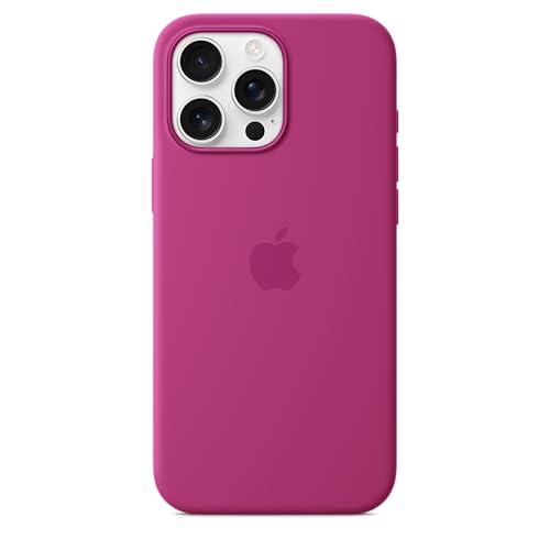 Apple iPhone 16 Pro Max Silicone Case with MagSafe and Camera Control  Lightweight Phone Case  Wireless Charging Compatible  Smooth Matte Finish; Fuchsia