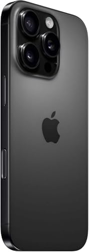Apple iPhone 16 Pro Max, versión estadounidense, 512GB, titanio negro - desbloqueado (renovado)