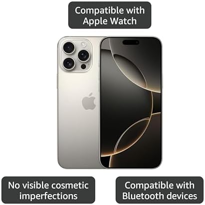 Apple iPhone 16 Pro Max  US Version  512GB  Black Titanium   Unlocked  Renewed 