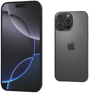 Apple iPhone 16 Pro  US Version  256GB  Black Titanium   Unlocked  Renewed 