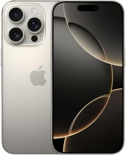 Apple iPhone 16 Pro, versión estadounidense, 512 GB, titanio negro - desbloqueado (renovado)