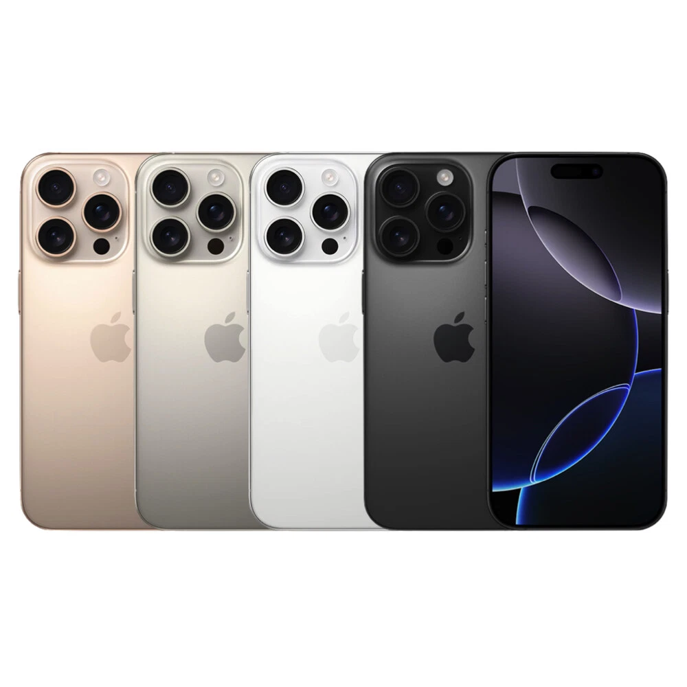 Apple iPhone 16 Pro 256GB Unlocked Excellent Condition - All Colors Excellent - Refurbished White Titanium