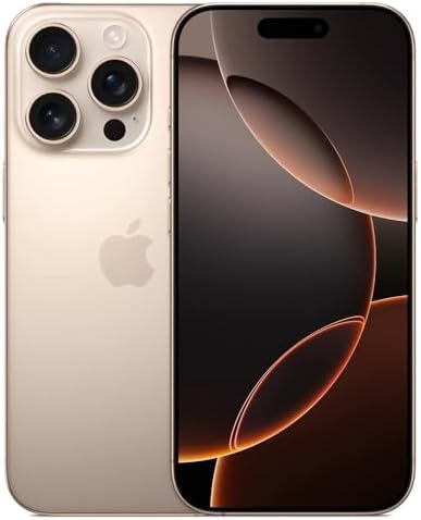 Apple iPhone 16 Pro  128GB  Black Titanium   Unlocked  Renewed 