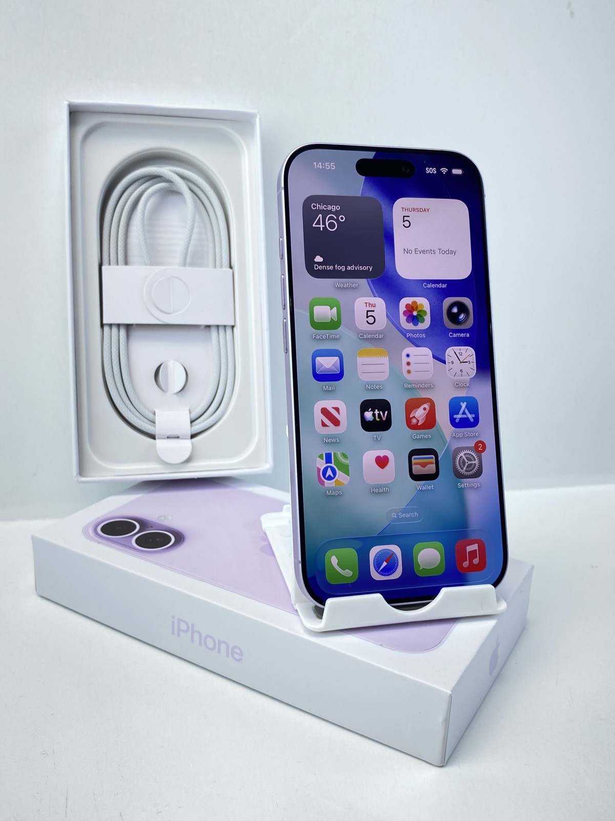 Apple iPhone 17 A3258 256GB Lavender Warranty Intact condition Unlocked phone