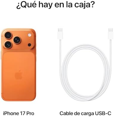 Apple iPhone 17 Pro Max  US Version  256GB  eSIM  Cosmic Orange  Unlocked  Renewed 
