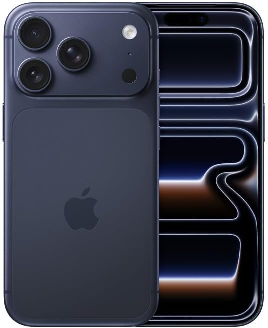 Apple iPhone 17 Pro, versión estadounidense, 256GB, eSIM, azul profundo, desbloqueado (renovado)
