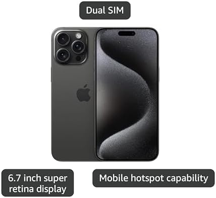 Apple iPhone  Renewed Premium  15 Pro Max  1TB  Blue Titanium   Unlocked