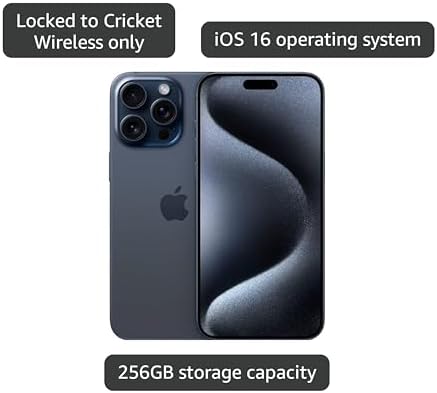 Apple iPhone  Renewed Premium  15 Pro Max  1TB  Blue Titanium   Unlocked