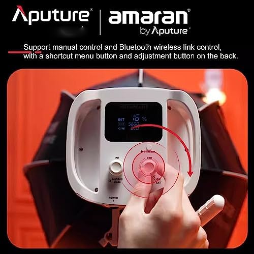 Aputure Amaran 150c COB Video Light RGBWW 150W 2 500K to 7 500K CCT with G/M Adjustment 15 610 lux   1m with Hyper Reflector APP Control  White 
