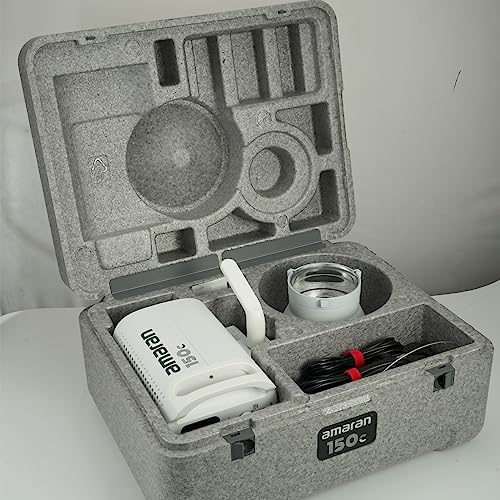 Aputure Amaran 150c COB Video Light RGBWW 150W 2 500K to 7 500K CCT with G/M Adjustment 15 610 lux   1m with Hyper Reflector APP Control  White 