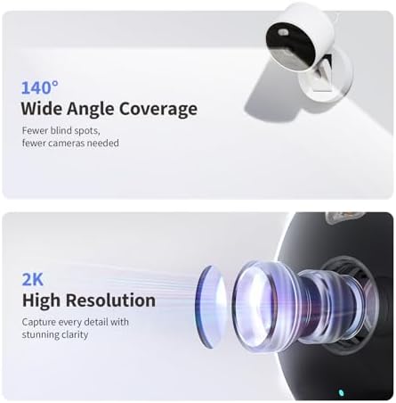 Aqara G100  2K Indoor/Outdoor Security Camera  HomeKit Secure Video  2 Way Audio  Spotlight Color/IR Night Vision  AI Detection  140  FOV  Wi Fi 6  Supports HomeKit  Alexa  Google and IFTTT  Black