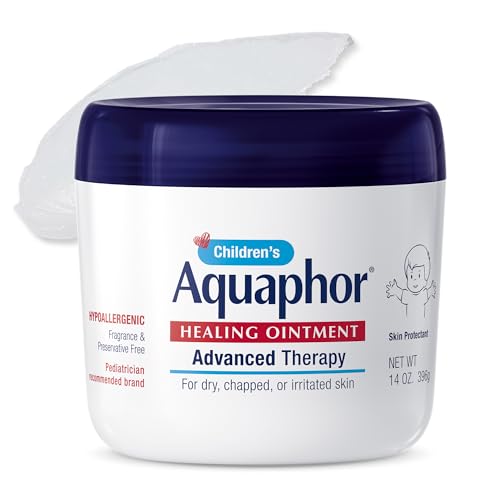 Aquaphor Childrens Advanced Therapy Healing Ointment  41  Petrolatum Skin Protectant Ointment for Minor Wound Care  Chapped or Cracked Skin and Lips  14 Oz Jar