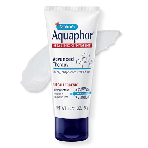 Aquaphor Ungüento de Terapia Avanzada para Niños, Ungüento Protector de la Piel al 41% de Petrolato para el Cuidado de Heridas Menores, Piel y Labios Agrietados o Escamados, Tubo de 1.75 Oz