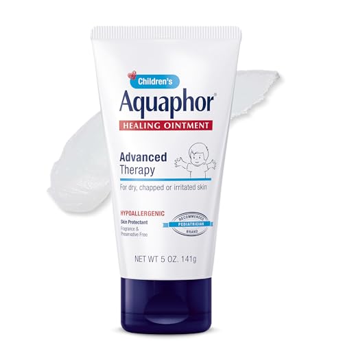 Aquaphor Ungüento de Terapia Avanzada para Niños, Ungüento Protector de la Piel al 41% de Petrolato para el Cuidado de Heridas Menores, Piel y Labios Agrietados o Escamados, Tubo de 1.75 Oz