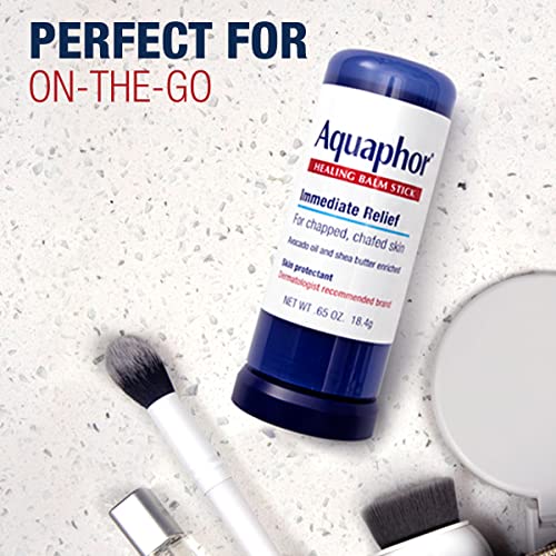 Aquaphor Healing Balm Stick  Skin Protectant with Avocado Oil and Shea Butter  0 65 Oz Stick