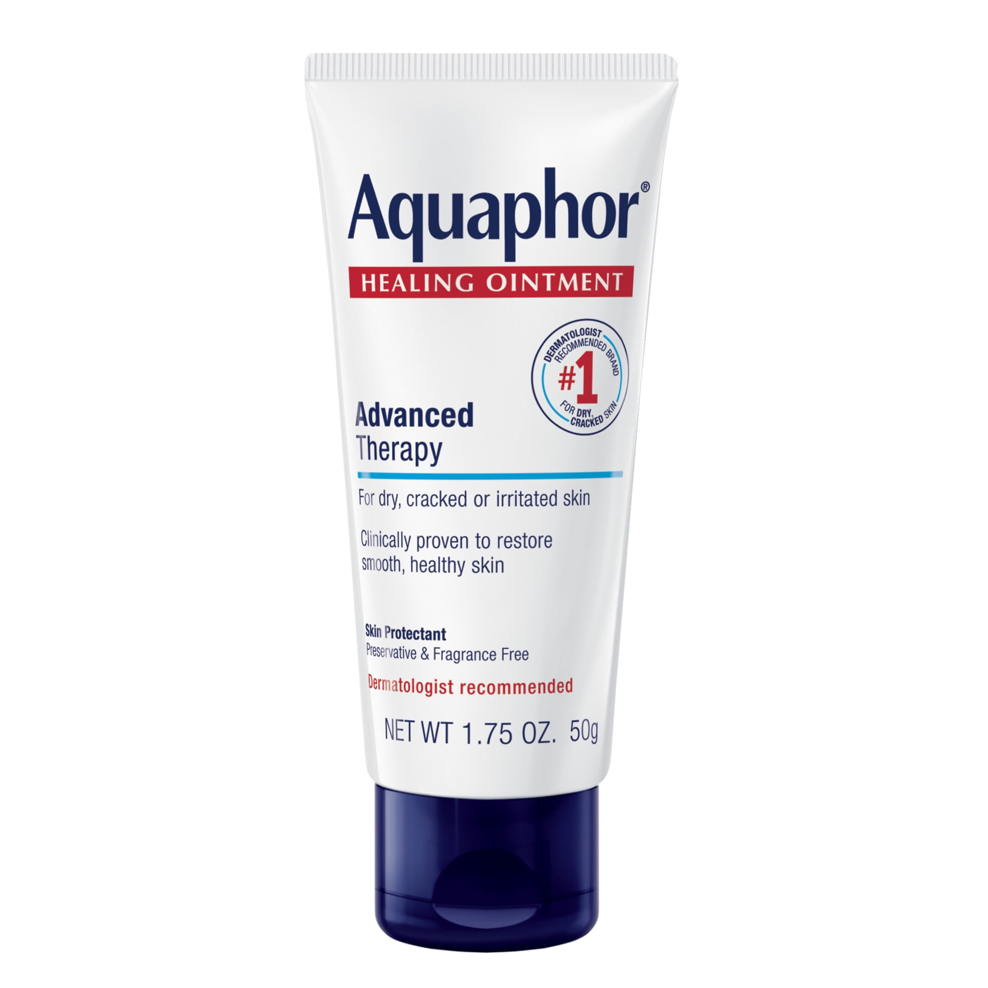 Aquaphor Ungento Curativo Protector de la Piel para Piel Seca, Agrietada E Irritada, Tamaño de Viaje, 1.75 oz
