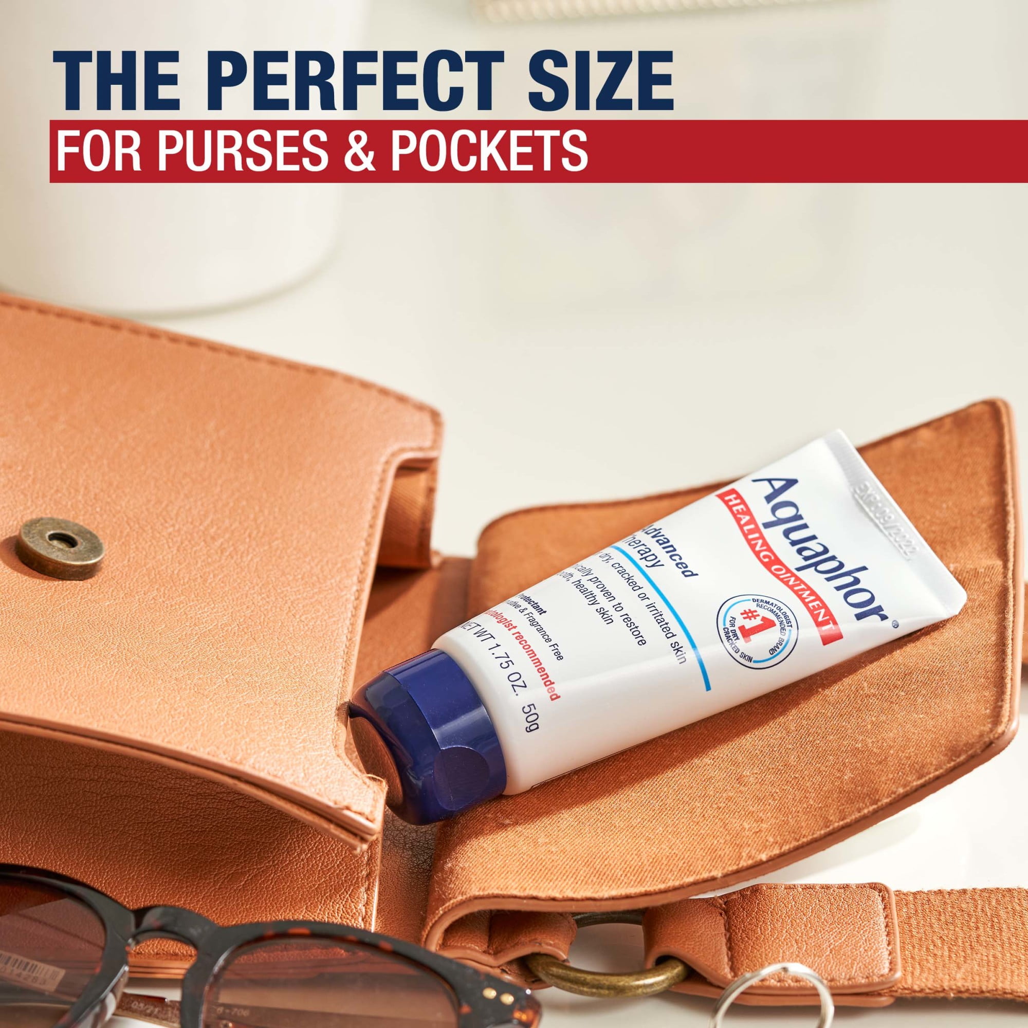 Aquaphor Ungento Curativo Protector de la Piel para Piel Seca, Agrietada E Irritada, Tamaño de Viaje, 1.75 oz