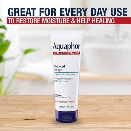 Aquaphor Healing Ointment Advanced Therapy Skin Protectant  Dry Skin Body Moisturizer  7 Oz Tube