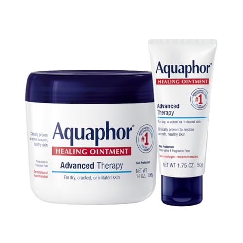 Aquaphor Healing Ointment Advanced Therapy Skin Protectant  Dry Skin Body Moisturizer  7 Oz Tube