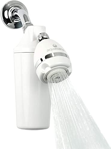 Aquasana Shower Filter   Dermatologist recommended for softer  healthier skin & hair   Proven to reduce 90  of chlorine for 6 months   High pressure   Use your own shower head   AQ 4100NSH