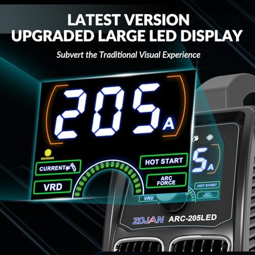 Arc Stick Welder 205A Portable Welding Machine 110V/220V IGBT Inverter Welder Machine With Hot Start Arc Force Anti Stick Hobby DIY Projects Home Use