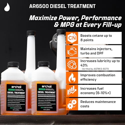 Archoil AR6500 Diesel Treatment  10 1 oz    Four Pack   Treats 400 Gallons   Additive for All Diesel Vehicles 