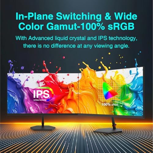 ArcticPro 27inch Gaming Monitor 300Hz  QHD 2560   1440p  IPS  1ms Response Time  Adaptive sync  3 Sided Frameless  Anti Blue Light  Ultra Slim  132  sRGB  with DP Cable up to 300Hz  DP 2  HDMI 2