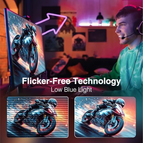 ArcticPro 27inch Gaming Monitor 300Hz  QHD 2560   1440p  IPS  1ms Response Time  Adaptive sync  3 Sided Frameless  Anti Blue Light  Ultra Slim  132  sRGB  with DP Cable up to 300Hz  DP 2  HDMI 2