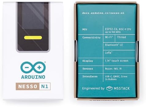 Arduino Nesso N1  TPX00227     M5Stack  All in One ESP32 C6 IoT Kit Wi Fi 6  Bluetooth 5 0  Thread  LoRaWAN  IMU  IR  1 14  Touch Display  Grove/QWIIC