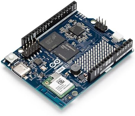 Arduino UNO Q 4 GB RAM  ABX00173    Hybrid Board  Qualcomm Dragonwing QRB2210 microprocessor  MPU  & STM32U585 Microcontroller MCU   AI Vision  Voice  IoT  Robotics  Linux Debian OS  Wi Fi 5  USB C