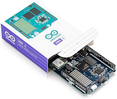 Arduino UNO Q 4 GB RAM  ABX00173    Hybrid Board  Qualcomm Dragonwing QRB2210 microprocessor  MPU  & STM32U585 Microcontroller MCU   AI Vision  Voice  IoT  Robotics  Linux Debian OS  Wi Fi 5  USB C