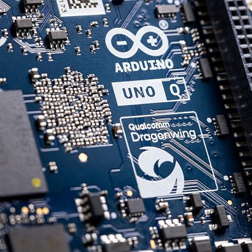 Arduino UNO Q 4 GB RAM  ABX00173    Hybrid Board  Qualcomm Dragonwing QRB2210 microprocessor  MPU  & STM32U585 Microcontroller MCU   AI Vision  Voice  IoT  Robotics  Linux Debian OS  Wi Fi 5  USB C